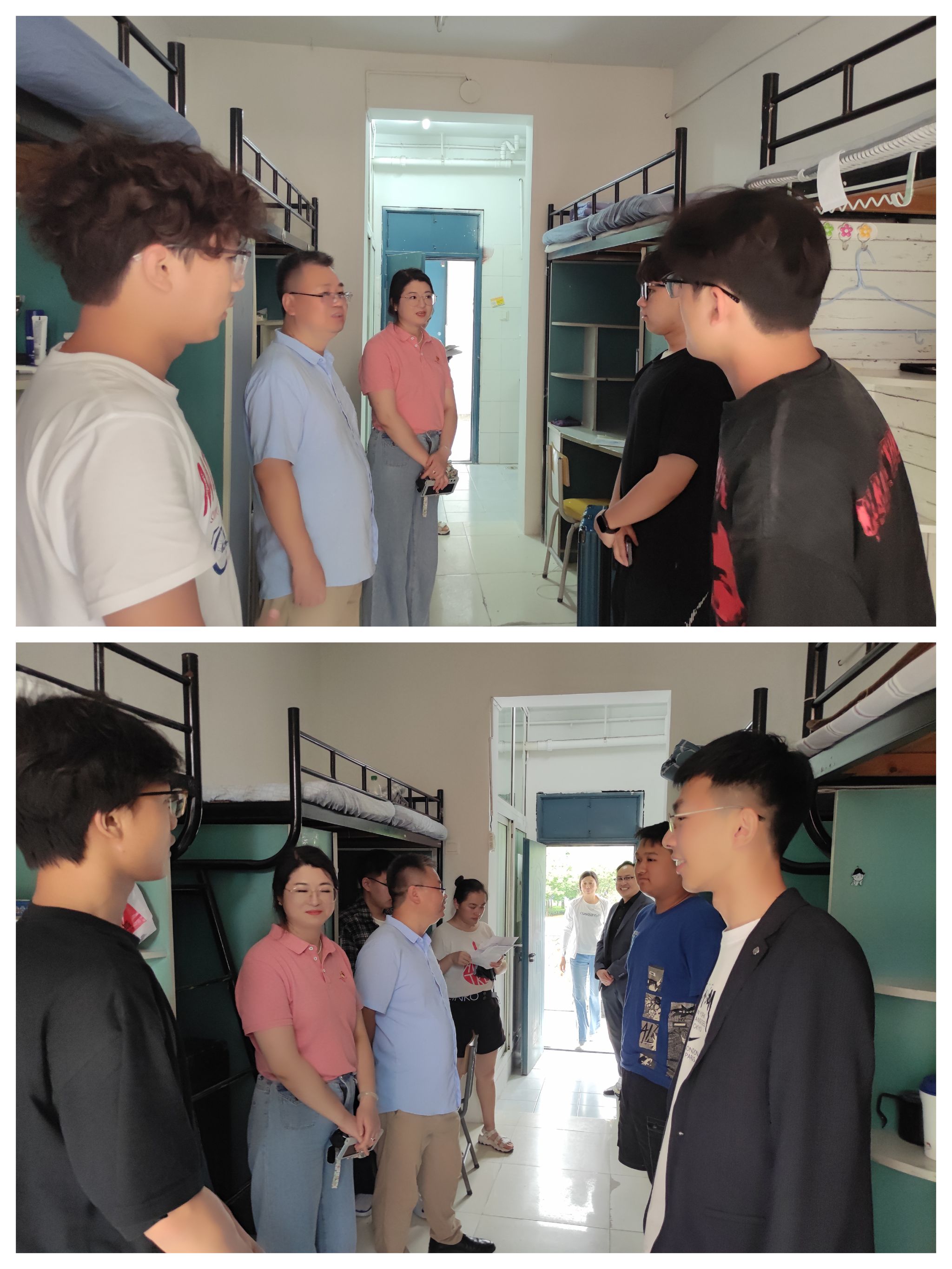 图1:走访宿舍 图1:走访宿舍